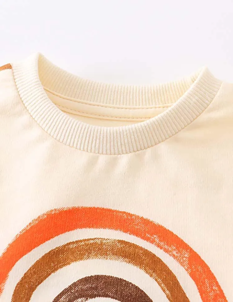 Rainbow Printing Sweatshirt - Image 3