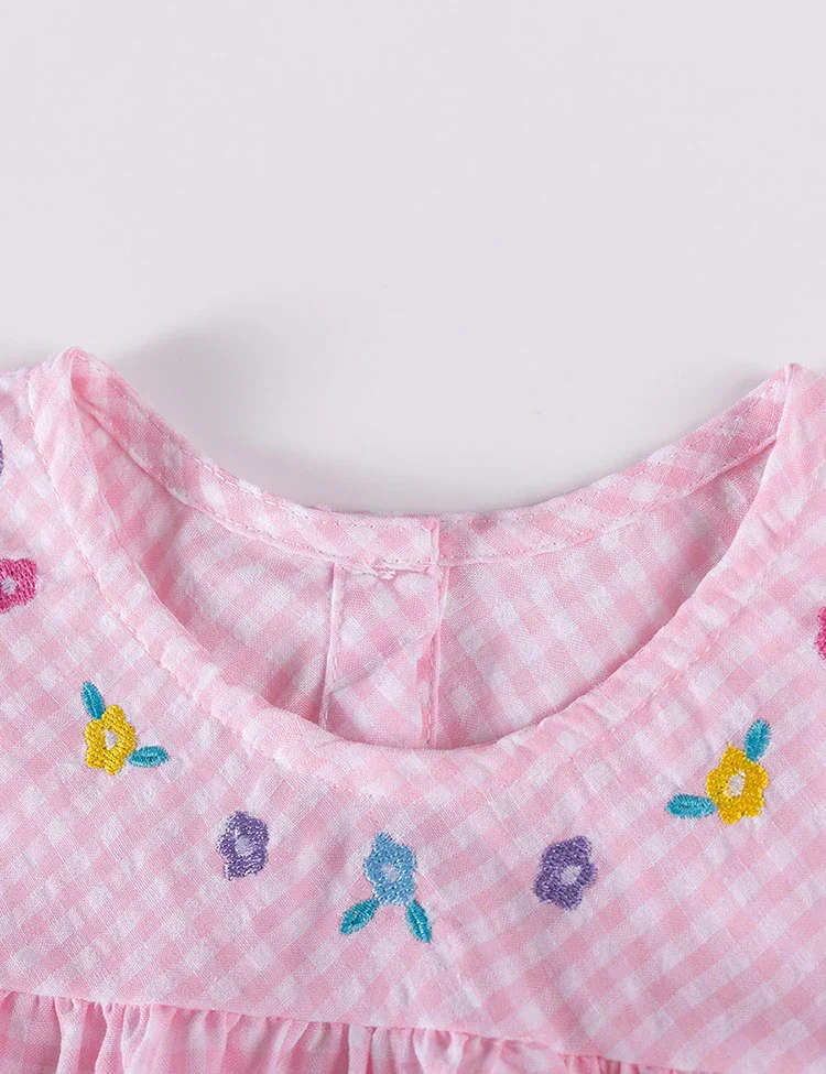 Rainbow Unicorn Applique Long Sleeves Dress - Image 3