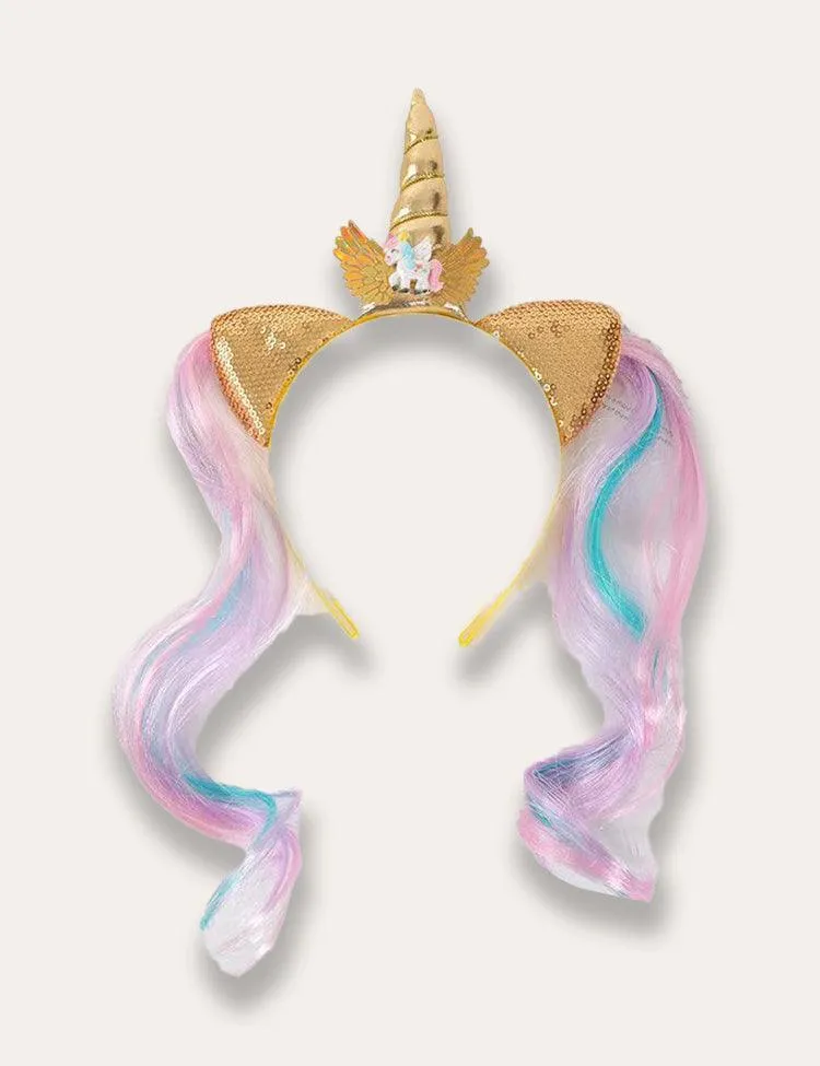 Rainbow Unicorn Appliqué Tulle Party Dress - Image 2