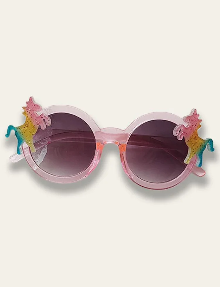 Rainbow Unicorn Appliqué Tulle Party Dress - Image 3