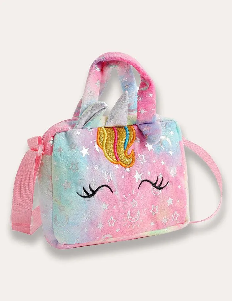 Rainbow Unicorn Appliqué Tulle Party Dress - Image 4