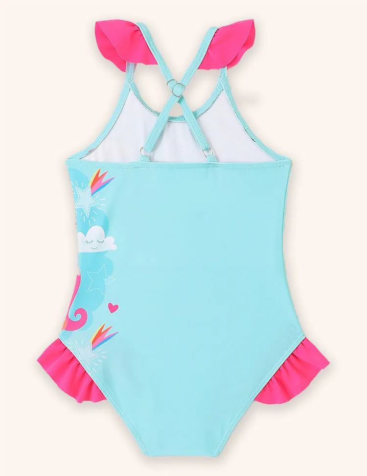 Rainbow Unicorn Print Swimsuit - Image 2