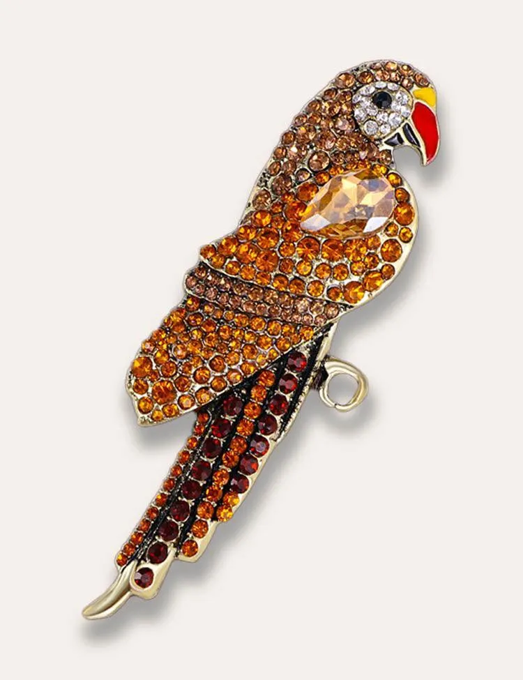 Retro Parrot Brooch - Image 2