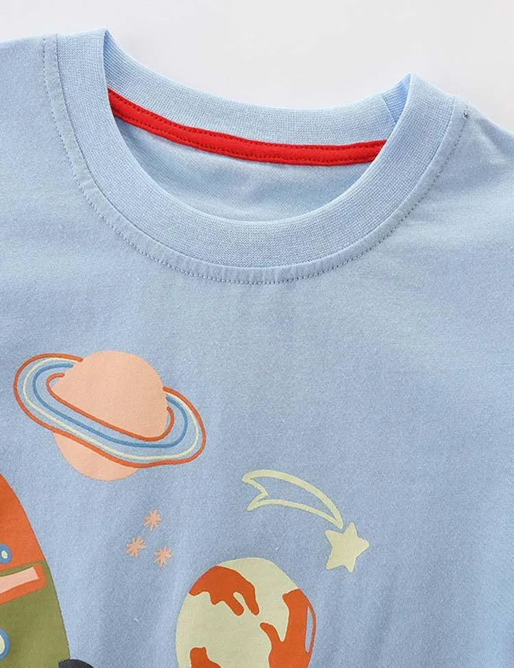 Rocket Printed T-shirt - Image 3