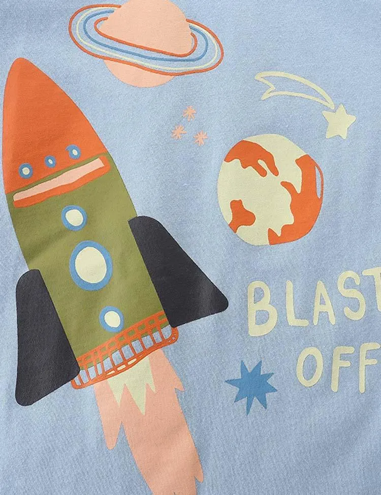 Rocket Printed T-shirt - Image 4