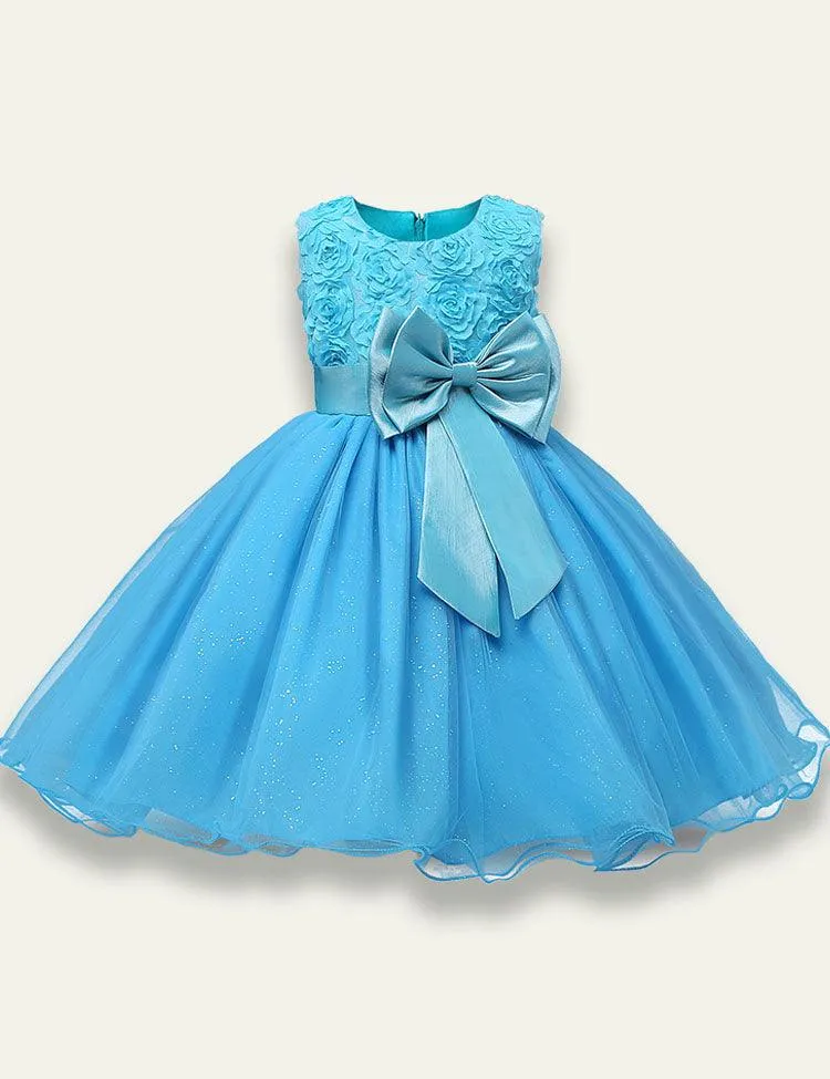 Rose Bow Party Dress - Image 4