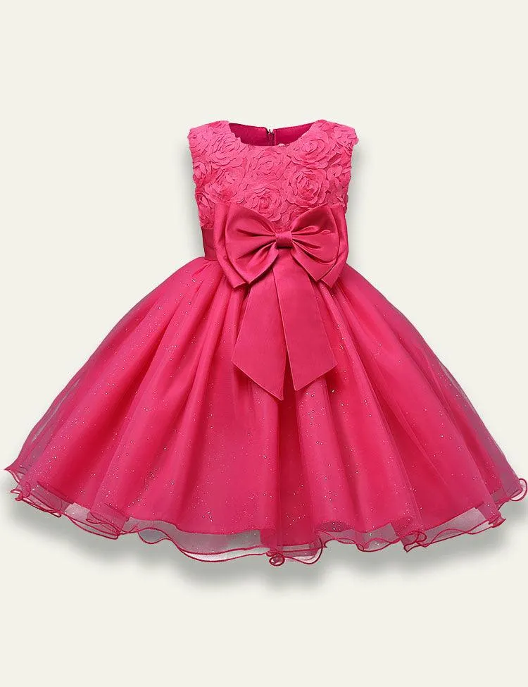 Rose Bow Party Dress - Image 5
