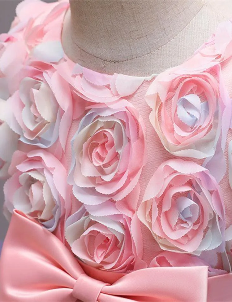 Rose Dream Bow Mesh Party Dress - Image 2