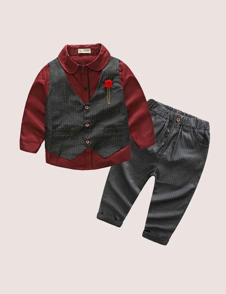 Rose Vest Party Suit - Image 5