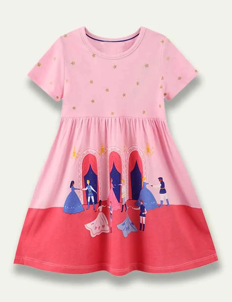 Royal Ball Printed Dress