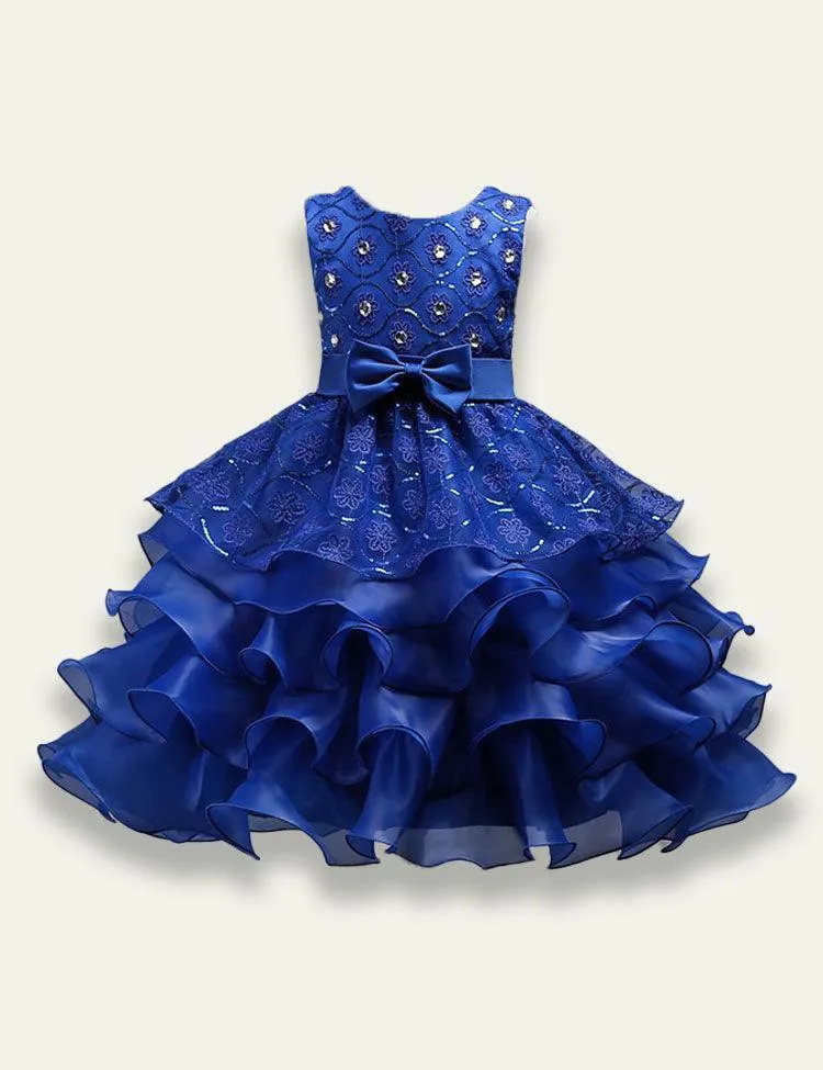 Ruffled Bow Party Dress - Image 2