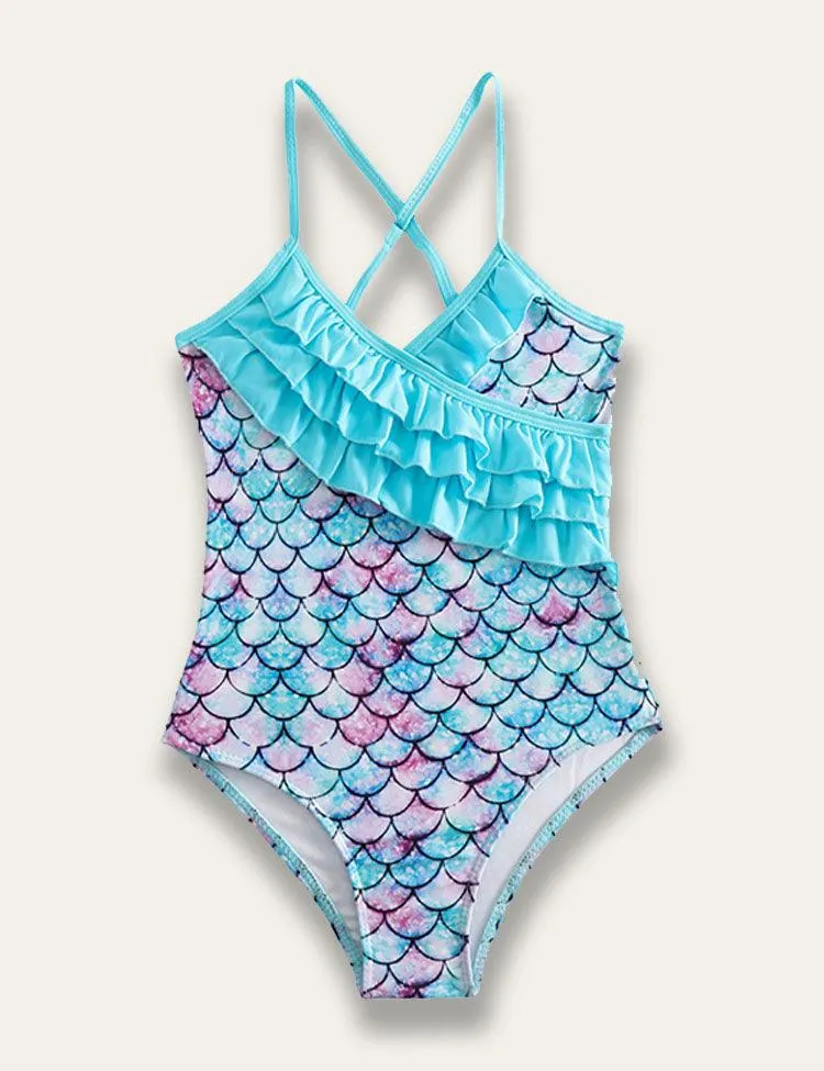 Ruffled One Piece Swimsuit
