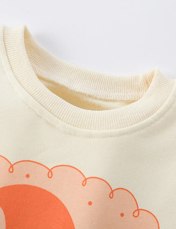 Santa Print Long-sleeved Sweatshirt - Image 2