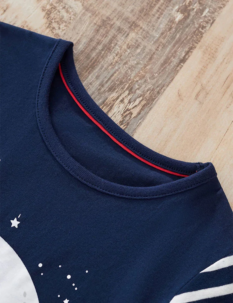 Santa Reindeer Print Long Sleeve T-Shirt - Image 4