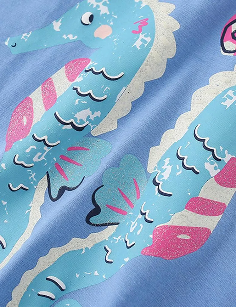 Seahorse Printed T-shirt - Image 2