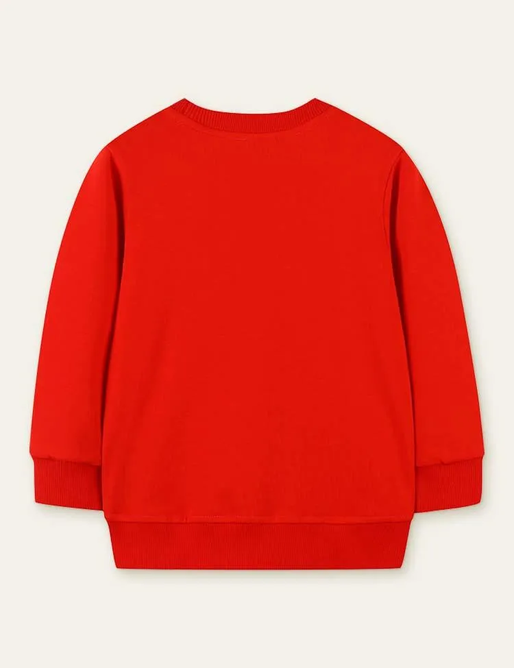 Sequined Elk Sweatshirt - Image 5