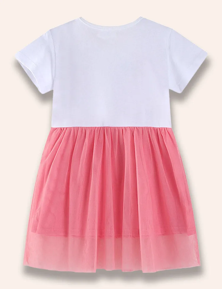 Sequined Flower Tulle Dress - Image 2