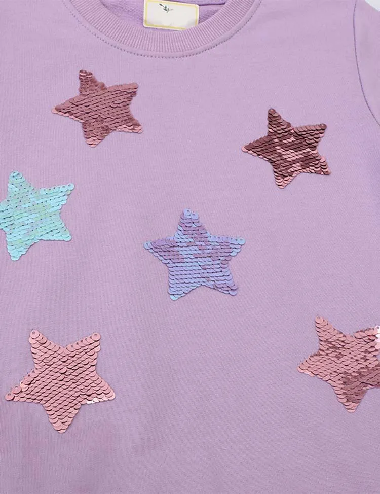 Sequined Star Mesh Dress - Image 3