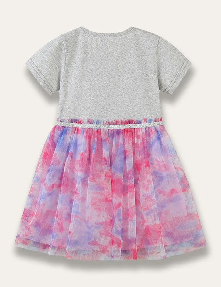 Sequined Unicorn Tulle Dress - Image 3