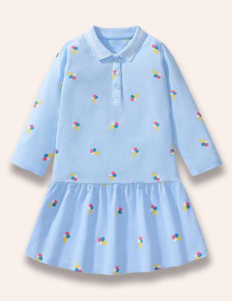 Series Dotted Long Sleeve Dress - Image 3