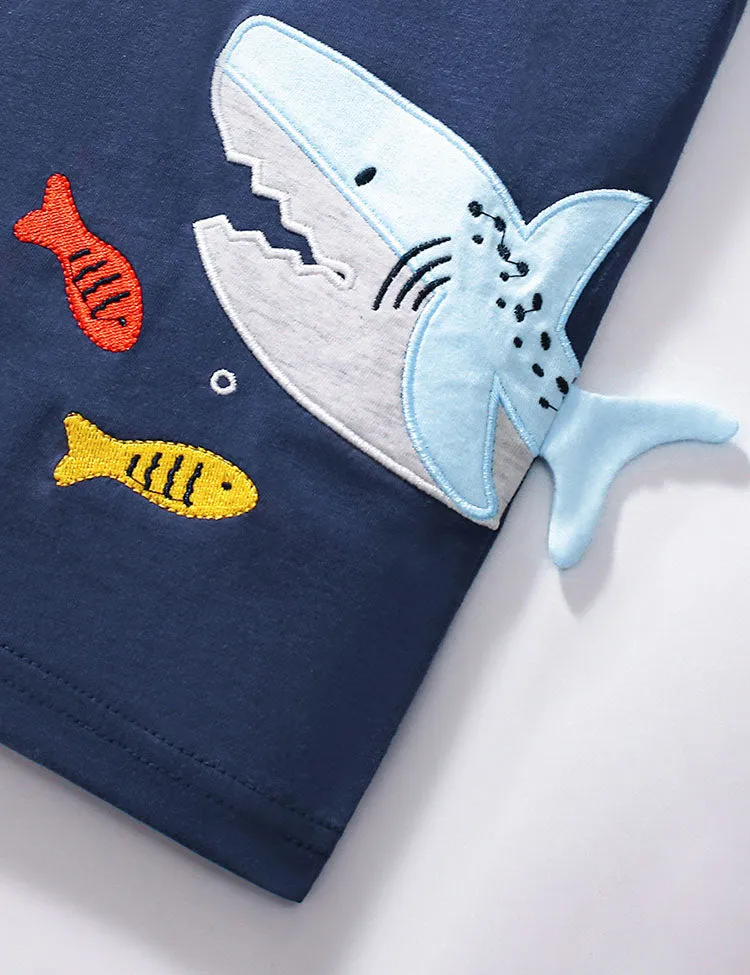 Shark Applique T-Shirt - Image 3