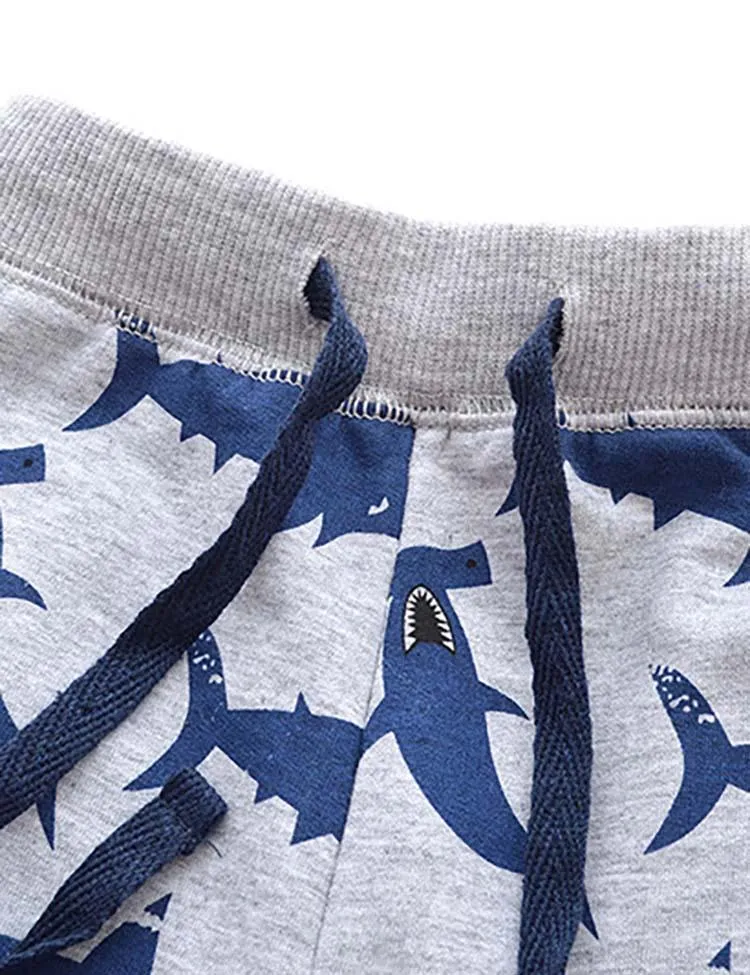 Shark Print Sweatpants - Image 2