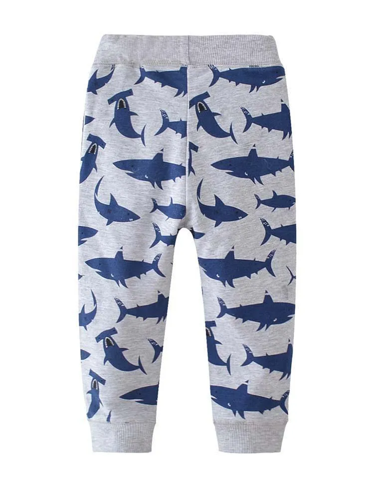 Shark Print Sweatpants - Image 3