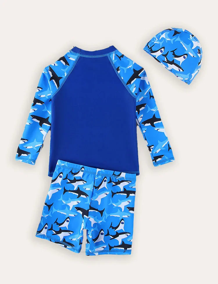 Shark Print Swimsuit Set - Image 2