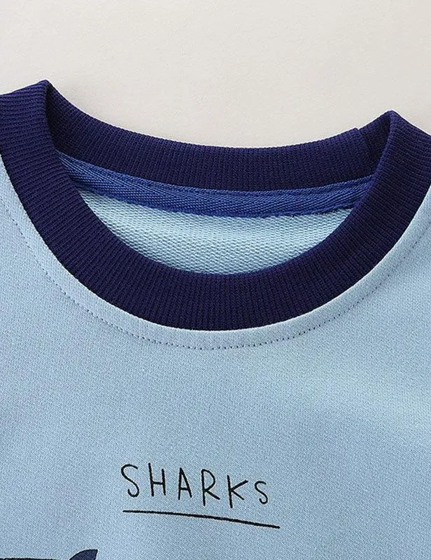 Shark Printed Sweatshirt - Image 3