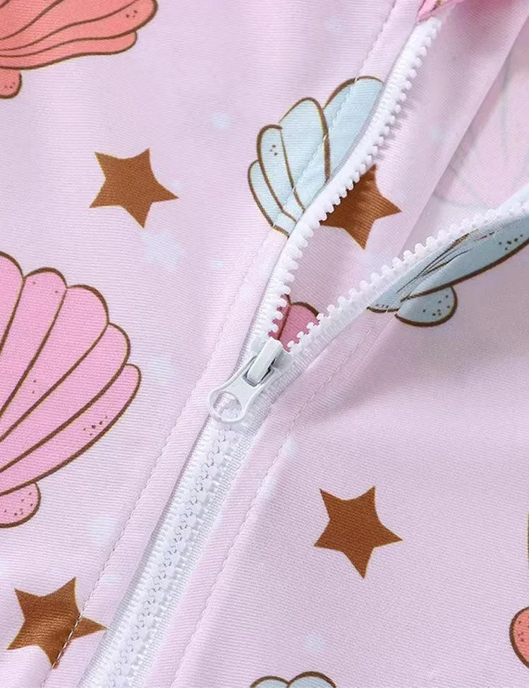 Shell Printed One Piece Swimsuit - Image 3