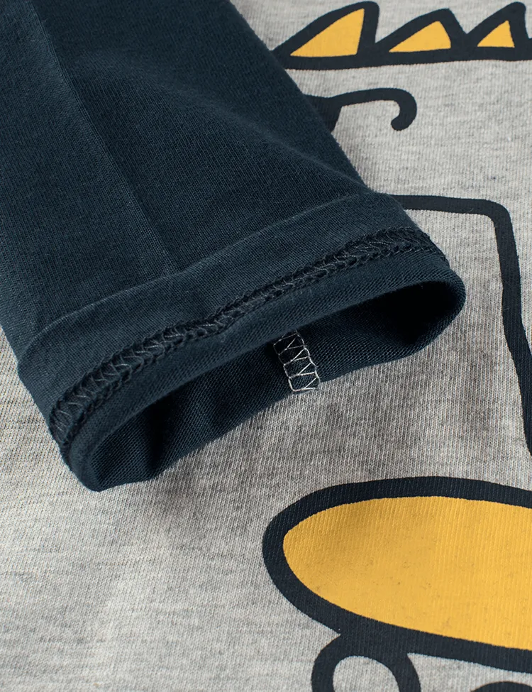 Skateboard Dinosaur Printed Long Sleeve T-shirt - Image 2