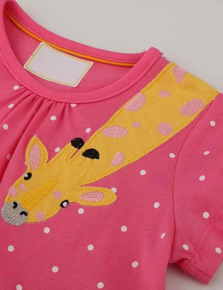 Zoo Appliqué Princess A- line Knitted Dress - Image 5