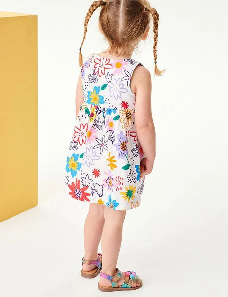 Sleeveless Princess Spicy Flower Skirt - Image 3