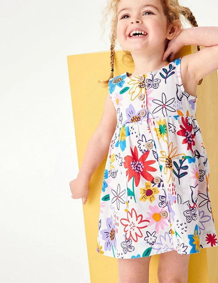 Sleeveless Princess Spicy Flower Skirt - Image 4