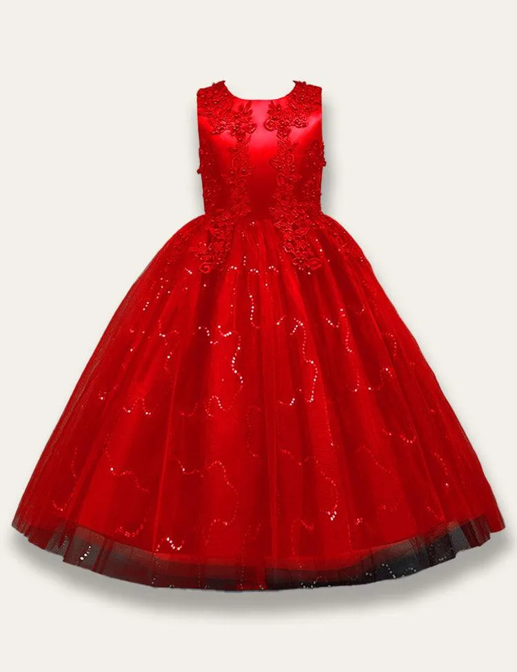 Sleeveless Tulle Party Dress - Image 5