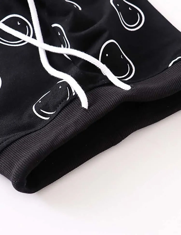 Smiley Printed Sweatpants - Image 2