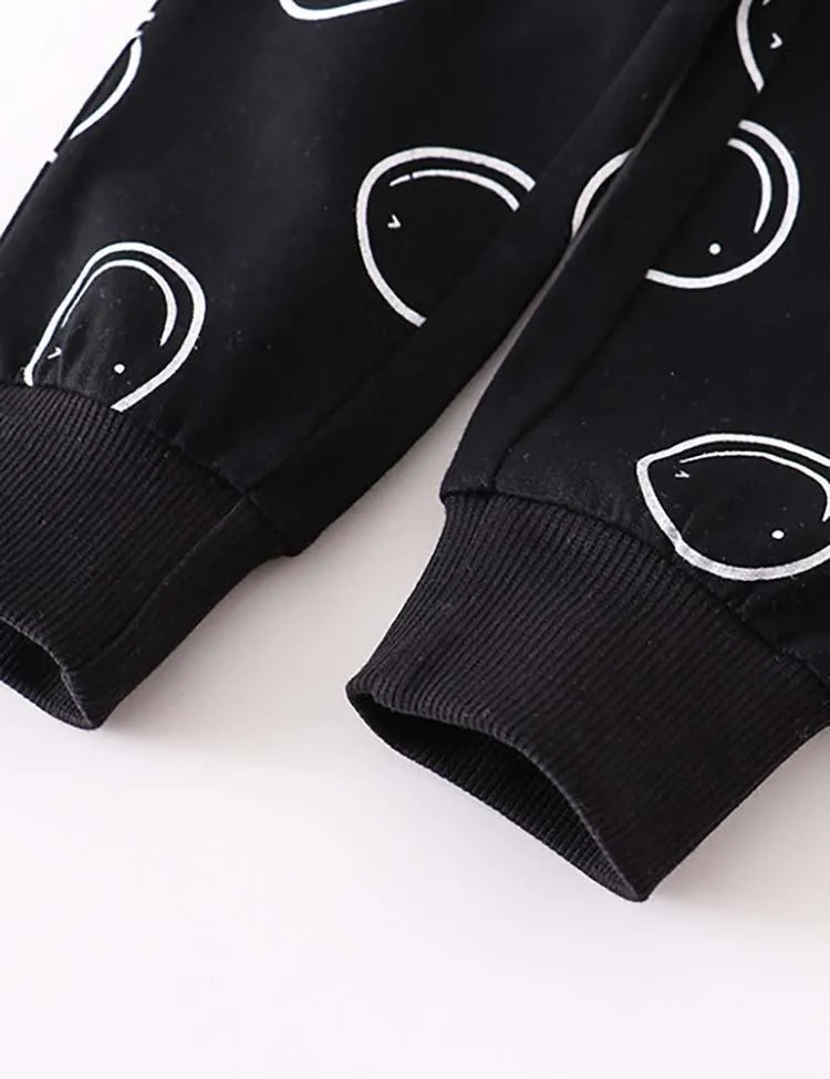 Smiley Printed Sweatpants - Image 4