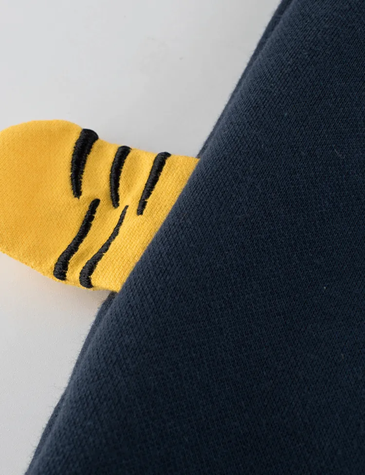 Snoring Tiger Appliqué Sweatpants - Image 2