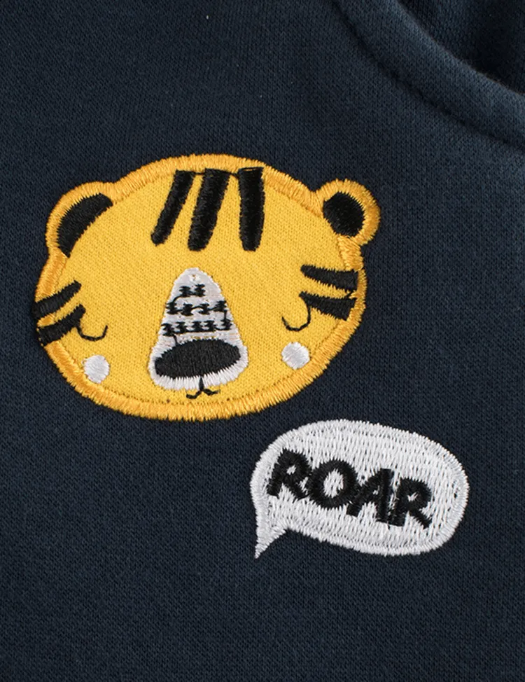 Snoring Tiger Appliqué Sweatpants - Image 3