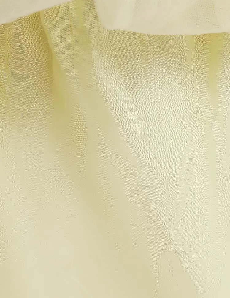 Snow White Mesh Party Dress - Image 3