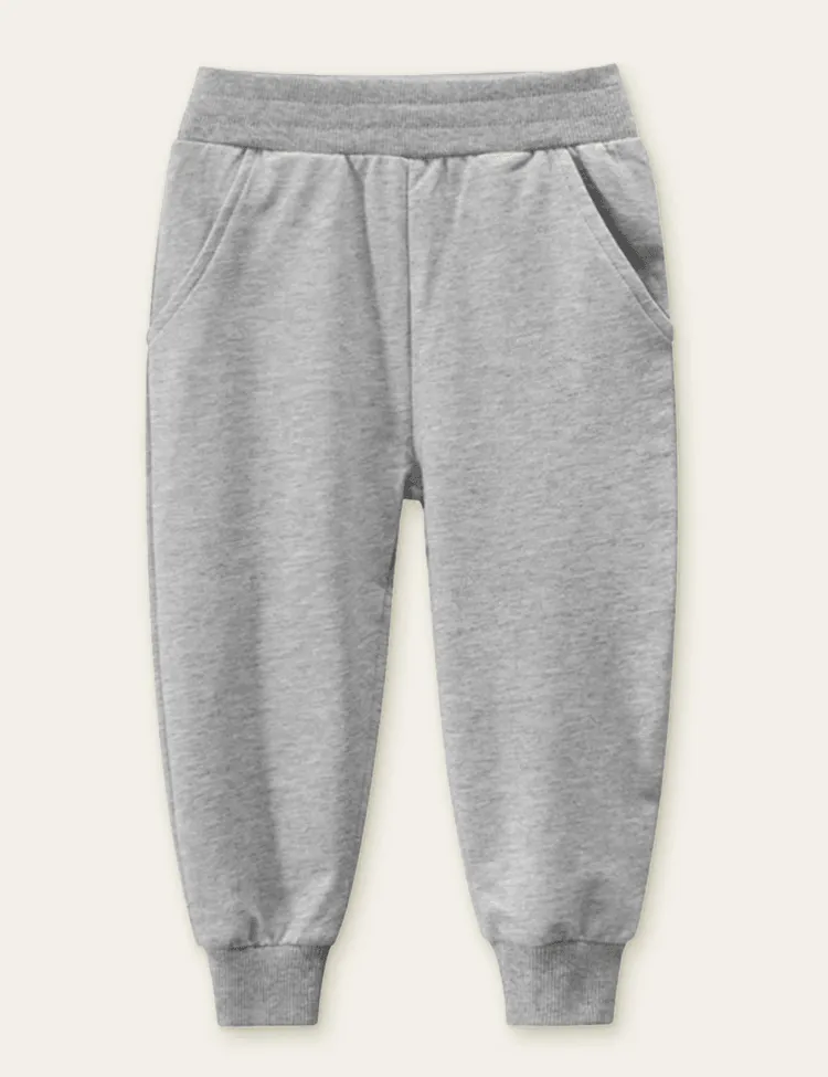 Solid Color Children's Sport Pants - Image 2