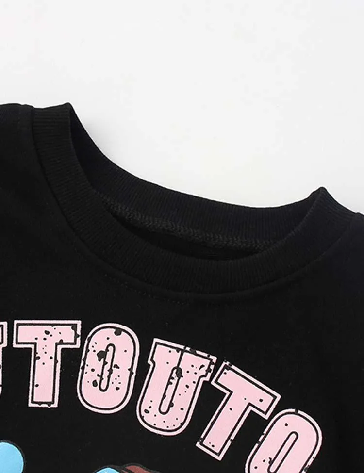 Spaceship Puppy Printed Sweatshirt - Image 3