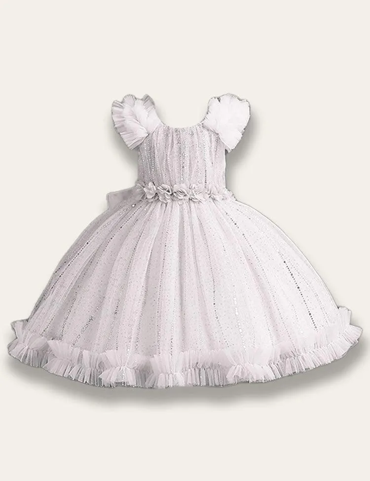 Sparkling Floral Princess Party Dress - Image 4