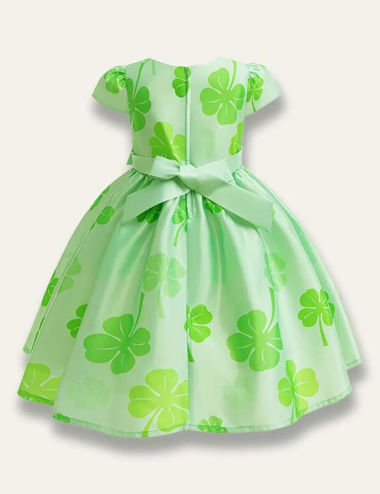 St. Patrick's Day Clover Printed Dress - Image 2