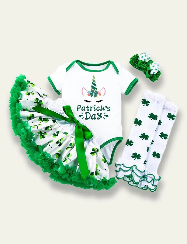 St. Patrick's Day Short Sleeve Romper - Image 3