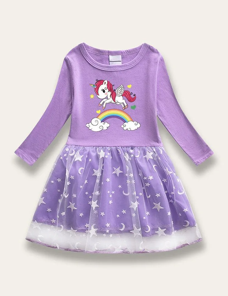 Star Unicorn Tulle Dress - Image 4