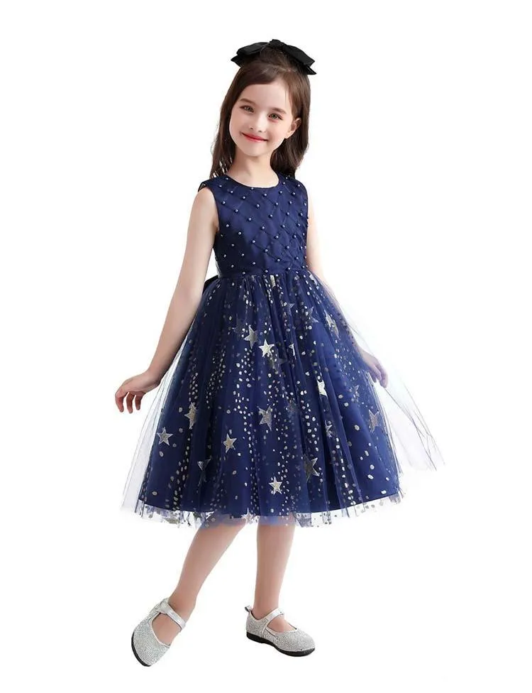 Starry Sequins Mesh Party Dress - Image 3