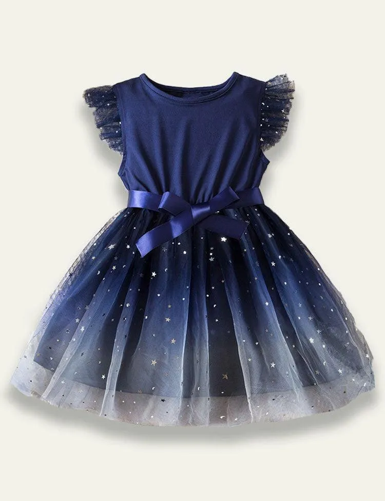 Starry Sky Gradient Mesh Dress - Image 2