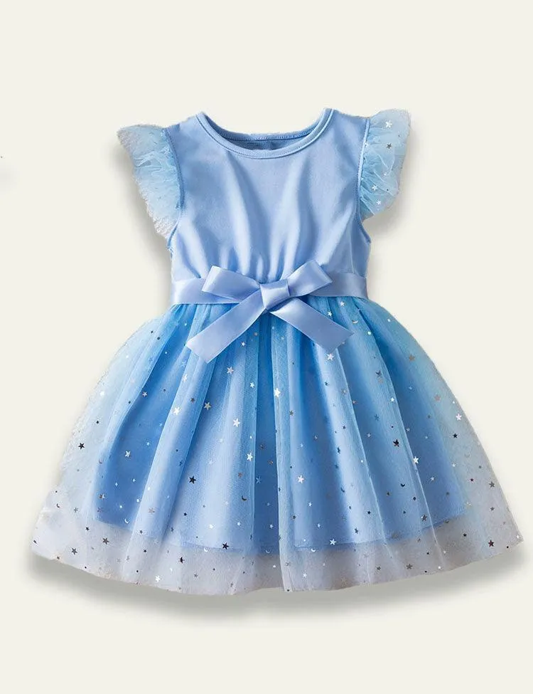 Starry Sky Gradient Mesh Dress - Image 3