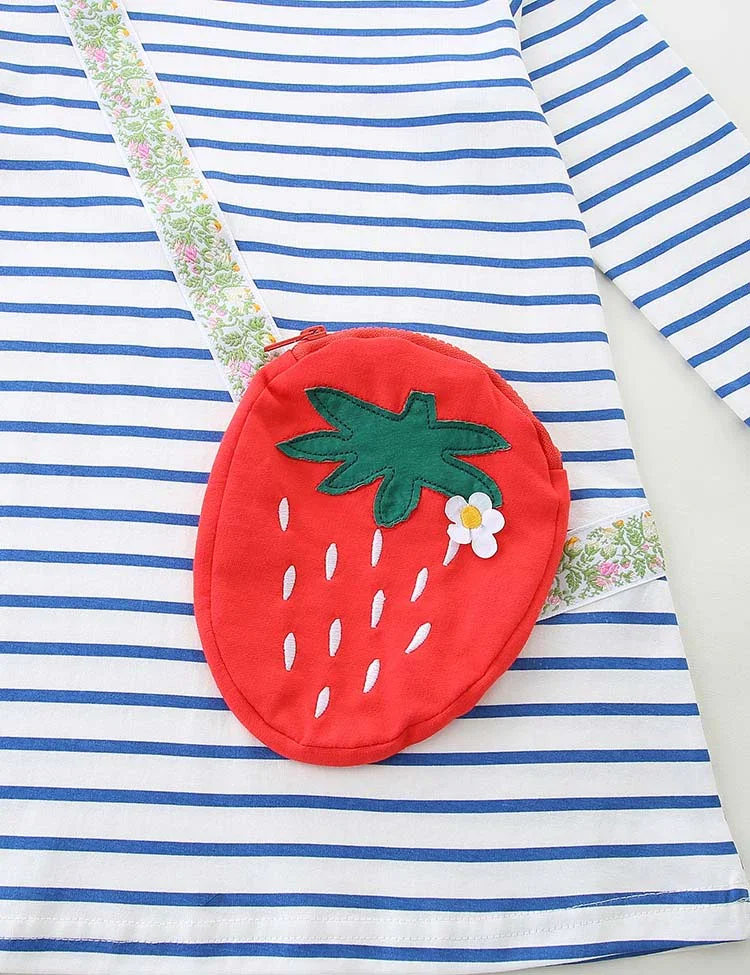 Strawberry Appliqué Bag Dress - Image 2